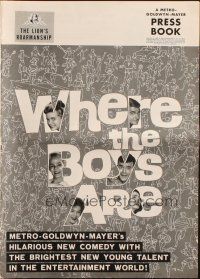 5g983 WHERE THE BOYS ARE pressbook '61 sexy Connie Francis, Dolores Hart, Yvette Mimieux & Prentiss!