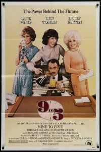 5h010 9 TO 5 1sh '80 Dolly Parton, Jane Fonda & Lily Tomlin w/tied up Dabney Coleman!