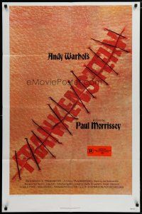 5h042 ANDY WARHOL'S FRANKENSTEIN 1sh '74 Joe Dallessandro, directed by Paul Morrissey!