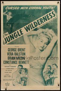 5h043 ANGEL ON THE AMAZON 1sh R54 sexy Vera Ralston, The Jungle Wilderness!