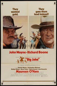 5h095 BIG JAKE 1sh '71 Richard Boone wanted gold but John Wayne gave him lead instead!