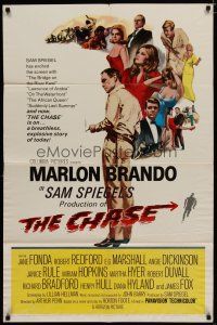 5h178 CHASE 1sh '66 Marlon Brando, Jane Fonda, Robert Redford, directed by Arthur Penn