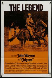 5h182 CHISUM 1sh '70 Andrew V. McLaglen, Forrest Tucker, The Legend big John Wayne!