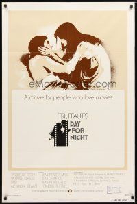 5h219 DAY FOR NIGHT int'l 1sh '73 Francois Truffaut's La Nuit Americaine, Jacqueline Bisset