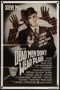 5h222 DEAD MEN DON'T WEAR PLAID 1sh '82 Steve Martin will blow your lips off if you don't laugh!