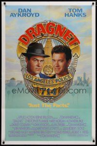 5h251 DRAGNET 1sh '87 Dan Aykroyd as detective Joe Friday with Tom Hanks!