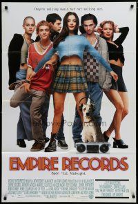5h273 EMPIRE RECORDS DS 1sh '95 Liv Tyler, Anthony LaPaglia, Renee Zellweger, Ethan Embry!