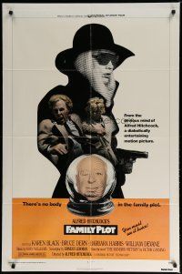 5h293 FAMILY PLOT 1sh '76 from the mind of devious Alfred Hitchcock, Karen Black, Bruce Dern!