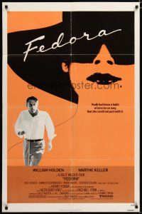 5h300 FEDORA 1sh '79 Billy Wilder directed, William Holden, cool art of Marthe Keller!