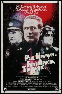 5h321 FORT APACHE THE BRONX 1sh '81 Paul Newman, Edward Asner & Ken Wahl as New York City cops!