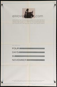 5h324 FOUR DAYS IN NOVEMBER 1sh '64 a complete motion picture chronicle of that time in Dallas!