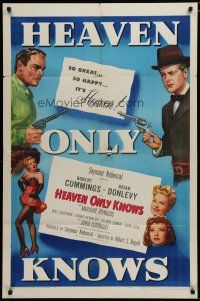 5h408 HEAVEN ONLY KNOWS 1sh '47 Bob Cummings, Brian Donlevy, sexy Marjorie Reynolds!