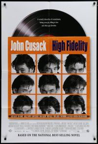 5h421 HIGH FIDELITY DS 1sh '00 John Cusack, great record album & sleeve design!