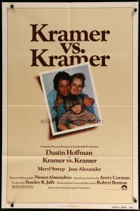5h495 KRAMER VS. KRAMER 1sh '79 Dustin Hoffman, Meryl Streep, child custody & divorce!