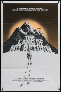 5h502 LAND OF NO RETURN 1sh '78 survival thriller starring Mel Torme & William Shatner!