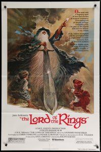 5h530 LORD OF THE RINGS 1sh '78 Ralph Bakshi cartoon, classic J.R.R. Tolkien novel, Tom Jung art!