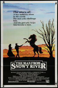 5h551 MAN FROM SNOWY RIVER 1sh '82 Tom Burlinson, Sigrid Thornton, Kirk Douglas in a dual role!