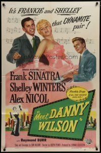 5h570 MEET DANNY WILSON 1sh '51 Frank Sinatra & Shelley Winters, the new dynamite pair!