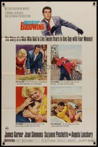5h581 MISTER BUDDWING 1sh '66 amnesiac James Garner must figure out who he is in one day!