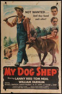 5h603 MY DOG SHEP 1sh '46 boy and his German Shepherd, adventure & romance roam the road!