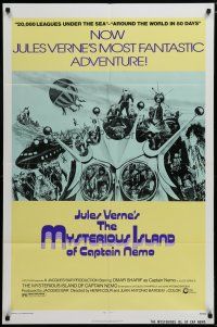5h605 MYSTERIOUS ISLAND OF CAPTAIN NEMO 1sh '74 La Isla Misteriosa y el Capitan Nemo, Jules Verne!