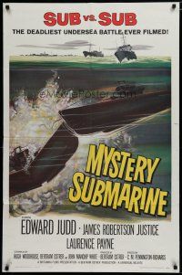 5h607 MYSTERY SUBMARINE 1sh '63 World War II's deadliest undersea sub vs. sub battle ever!