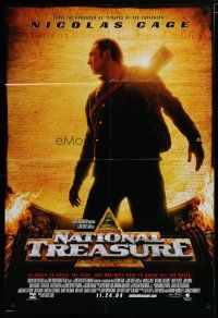 5h612 NATIONAL TREASURE advance DS 1sh '04 Nicolas Cage, Diane Kruger, directed by Jon Turteltaub!
