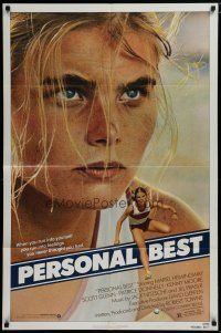 5h671 PERSONAL BEST 1sh '82 great close-up of athletic determined Mariel Hemingway!