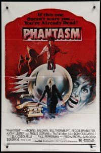 5h674 PHANTASM 1sh '79 if this one doesn't scare you, you're already dead, cool art by Joe Smith!