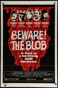 5h819 SON OF BLOB 1sh '72 it's loose again eating everyone, wacky horror sequel!