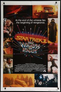 5h839 STAR TREK II 1sh '82 The Wrath of Khan, Leonard Nimoy, William Shatner, sci-fi sequel!