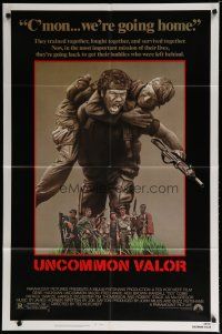 5h925 UNCOMMON VALOR 1sh '83 Gene Hackman, Fred Ward, Robert Stack, Vietnam War!