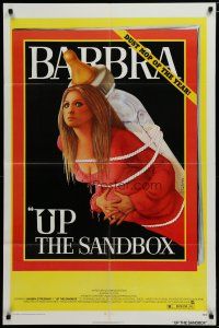 5h930 UP THE SANDBOX 1sh '73 Time Magazine parody art of Barbra Streisand by Richard Amsel!