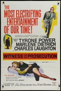 5h979 WITNESS FOR THE PROSECUTION int'l 1sh '58 Billy Wilder, Tyrone Power, Marlene Dietrich!