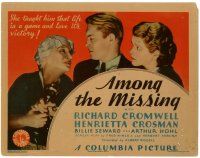 5j034 AMONG THE MISSING TC '34 she taught Cromwell that life is a game & love is its victory!