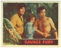 5j412 CALL OF THE SAVAGE LC R56 great image of Dorothy Short & young barechested Noah Beery Jr!