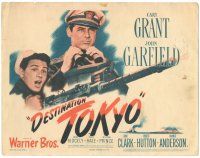 5j087 DESTINATION TOKYO TC '43 Cary Grant w/binoculars & John Garfield at machine gun!
