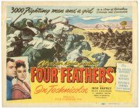 5j105 FOUR FEATHERS TC R48 Zoltan Korda epic, cool artwork of soldiers on the front line!