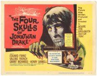 5j106 FOUR SKULLS OF JONATHAN DRAKE TC '59 creepy art of witch doctor Paul Wexler!