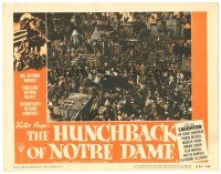 5j561 HUNCHBACK OF NOTRE DAME LC #8 R52 Victor Hugo, William Dieterle RKO horror!