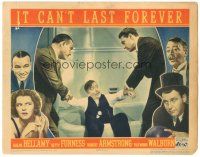 5j582 IT CAN'T LAST FOREVER LC '37 Ralph Bellamy, Betty Furness, Robert Armstrong!