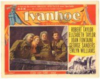 5j585 IVANHOE LC #7 '52 Robert Taylor, Joan Fontaine w/ grizzled Finlay Currie & Felix Aylmer!