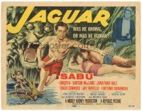 5j143 JAGUAR TC '55 Sabu lays with sexy Chiquita + art of him in jungle!