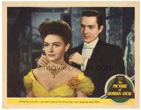 5j739 PICTURE OF DORIAN GRAY LC #4 '45 eternally youthful Hurd Hatfield & pretty Donna Reed!
