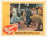 5j793 ROCKABILLY BABY LC #3 '57 great close up of teen girls dancing at a concert!