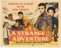5j261 STRANGE ADVENTURE TC '56 they're captives of a ruthless killer in the High Sierras!