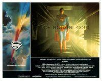 5j887 SUPERMAN LC '78 cool image of superhero Christopher Reeve in tunnel!