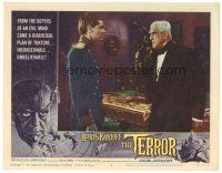 5j900 TERROR LC #4 '63 image of Boris Karloff & young Jack Nicholson, Roger Corman directed!