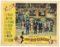 5j387 BIG CIRCUS LC #4 '59 cast lined up by central ring including Vincent Price & Peter Lorre!