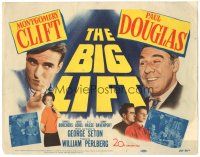5j049 BIG LIFT TC '50 Montgomery Clift & Paul Douglas w/ pretty Cornell Borchers!